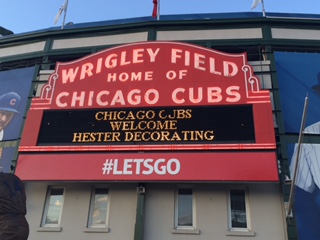 Hester Proudly Supports The Chicago Cubs