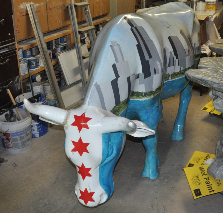 Chicago Cow Parades Through Hester Painting & Decorating