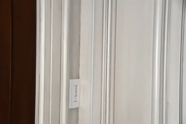 All woodwork was painted and then received an antique glaze strie technique.